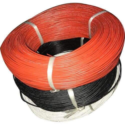 Tinned copper silicone wire UL 3239 18AWG 22awg Folding resistance wire insulated wire 3kv cable stranded heat-resistant cable