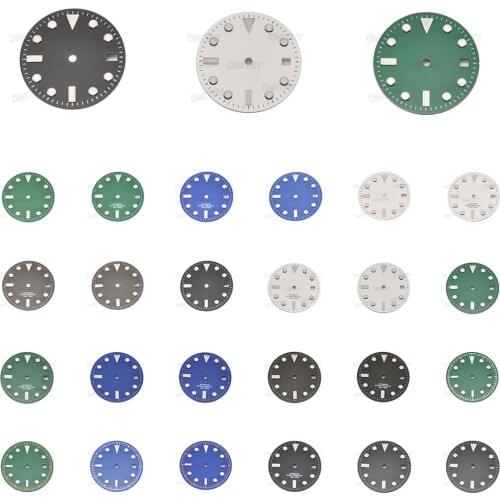 NH35 Dial marker have date 28.5mm dial improvement green luminous SKX007 and more Suitable for Japanese NH35 movement K034