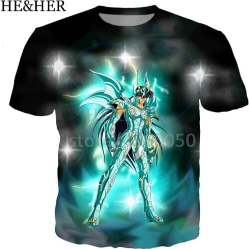 New Cool St. Saia Bronze Shield Mens 3D Printing Fashion Short Sleeve T-Shirt Street Casual Summer Top Full Of Fun