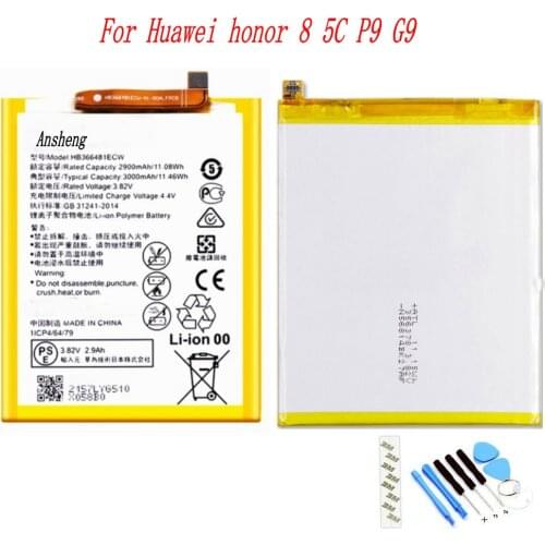 Original 3000mAh HB366481ECW Battery For Huawei Y6 2018 / Y6 Prime 2018 5.7" ATU-LX1 ATU-L21 ATU-L30 ATU-L31 ATU-L42