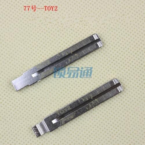 10pcs Original Engraved Line Key for Subaru Toyota 2 in 1 LiShi TOY2 scale shearing teeth blank car key