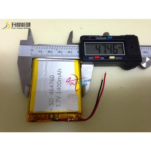 Tablet battery SD464760 GPS battery 1400mah