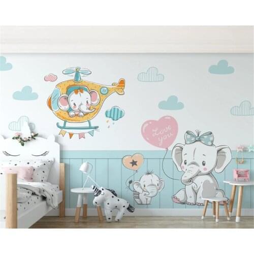 Custom wallpaper photo Southeast Asian yoga studio background wall elephant Childrens room home decoration 3d wallpaper mural