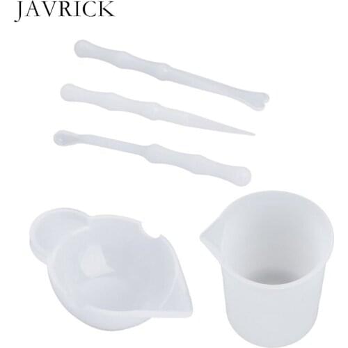 Clear Reusable Silicone Measuring Cups Mixing Liquid Epoxy Resin Distribution Tools Casting DIY Accessories Jewelry Making