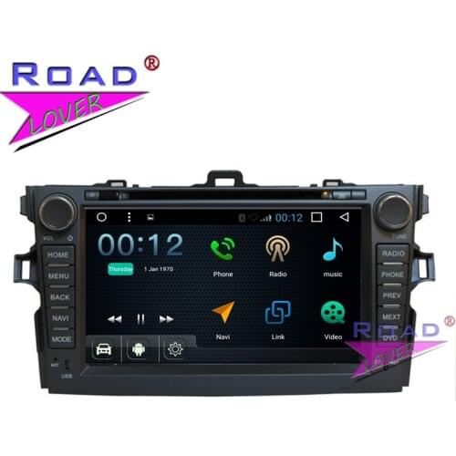 TOPNAVI Android 7.1 Quad Core 8Inch Car DVD Player Media Center For Toyota Corolla 2012 Stereo GPS Navi 2 Din Automagnitol Audio