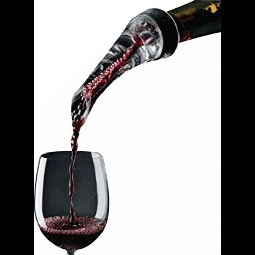 Magic Wine Decanter Red Wine Aerating Pourer Spout Decanter Wine Aerator Quick Aerating Pouring Tool Pump Portable Filter 889356