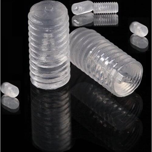 1000PCS M3 M4 M5 M6 M8 Metric Thread Acrylic Grub Set Screws Transparent PC Screws Clear Plastic Self-tapping Slotted Screw