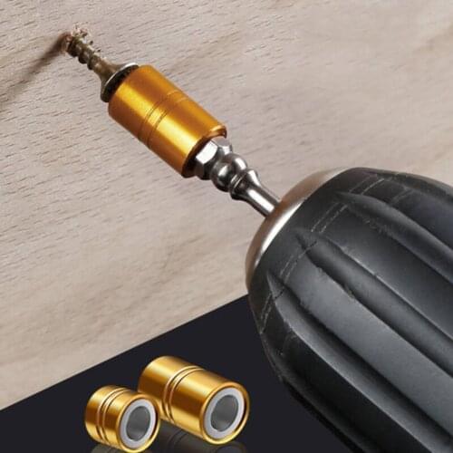 2Pcs Magnet Driver Steel Head Hex Shank With Magnetizer Ring Cross Magnetic Bit Hand Drill Electric Screw Tool High Quality