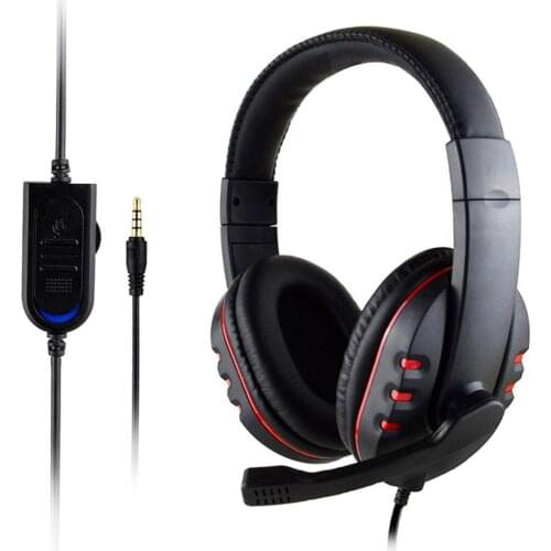 3.5mm Computer Wired Gaming Headset Low Bass Chicken Earphone Headphone With HD Mic For PS4 XBOX-ONE PC Smartphone