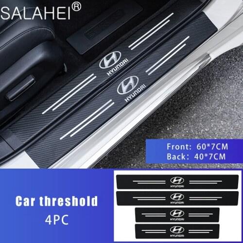 4PCS Car Door Anti-collision Strip For Hyundai Solaris Accent I30 IX35 Tucson Elantra Santa Fe Getz I20 Sonata I40 I10 Tiburon