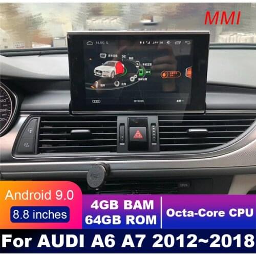 Android 10.0 8 core 4+64G For AUDI A6 A7 C7 2011~2018 Car multimedia Player Navigation GPS radio MMI 3G RMC