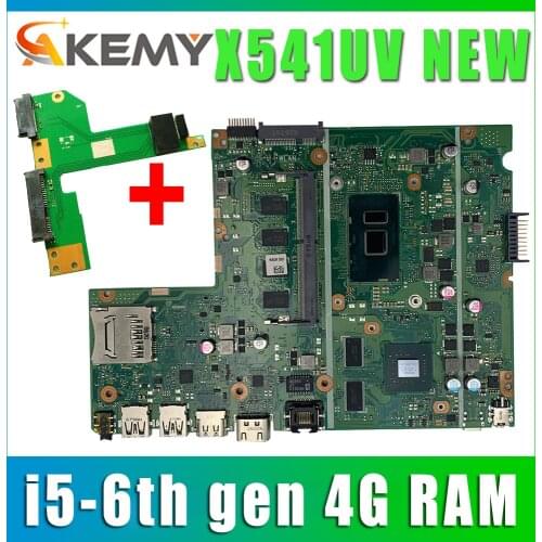 Free Board + New laptop Motherboard For Asus F541U R541U X541U X541UV X541UVK X541UJ Mainboard 4GB i5-6th gen GT940M/GT920M-2G