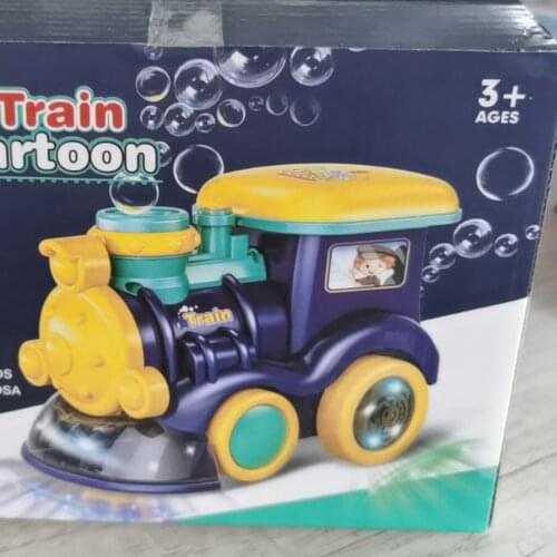 Childrens Electric Train Bubble Machine Musical Lighting Toys Automatic Bubble Blower Toys For Children