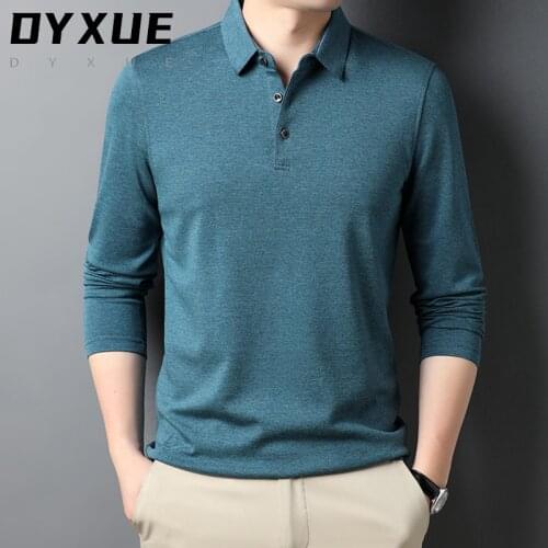DYXUE Long Sleeve Polos For Men