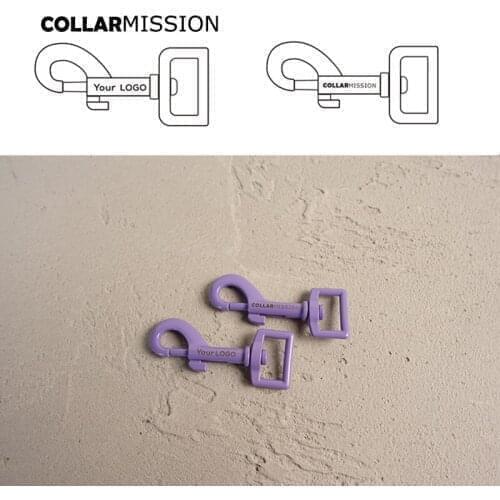 Violet colored baking paint dog clip durable and strong swivel hook We provide laser engraving service customize LOGO CPK20V