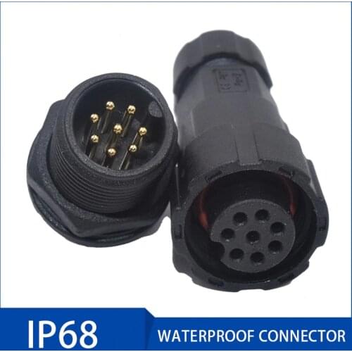 IP68 15A Aviation Connector Plug 2/3/4/5/6/7/8/9/10 11/12 Pin M16 Sensor Signal Connectors Sealed Retardant Junction Box