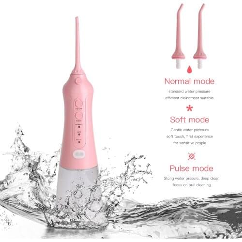 IPX8 USB Rechargeable Water Floss Dental Water Flosser Jet 300ml Irrigator Dental Teeth Cleaner Oral Irrigator