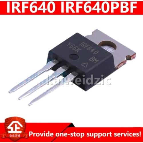 Kaiweikdic New imported original IRF640PBF IRF640 TO-220 18A 200V MOS FET / in-line transistor/Integrated circuit