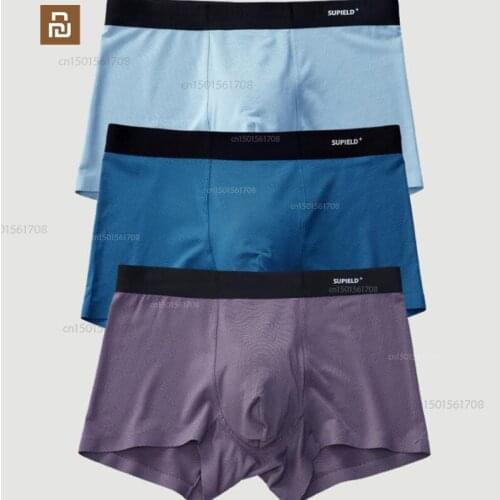 2 pieces of xiaomi mijia grass coral antibacterial modal ice silk underwear mens summer breathable boxer briefs