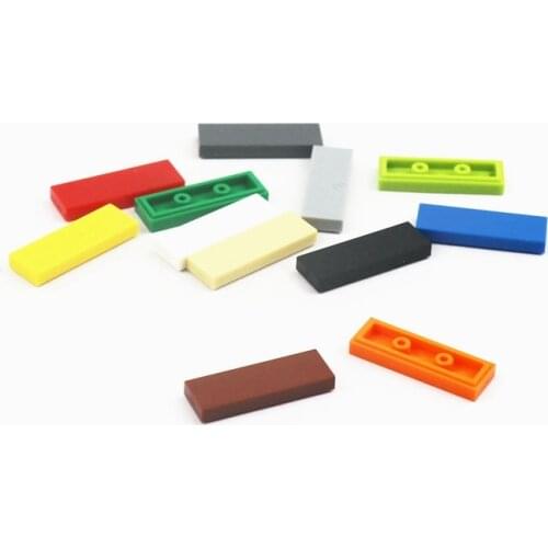 50 Pieces MOC Building Blocks Tile 1x3 Brick 63864 Educational Learning Children Toys Element To Create City Street Figure