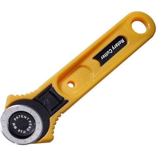 28mm/45mm Fabric Round Cutter Cloth Patchwork Roller Wheel Knife Sewing Accessories DIY Arts Crafts Leather Paper Cutting Tool