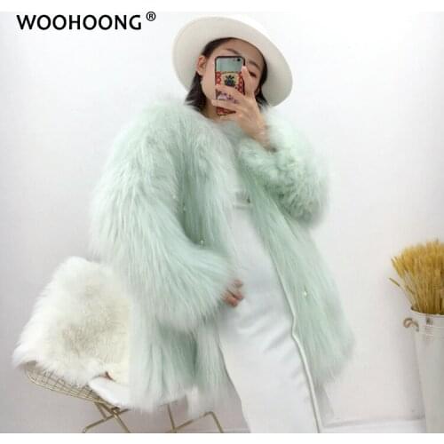 New Winter Jacket Women Real Fur Coat Natural Raccoon Fur Knitted Thick Warm Outerwear Pendant Decoration