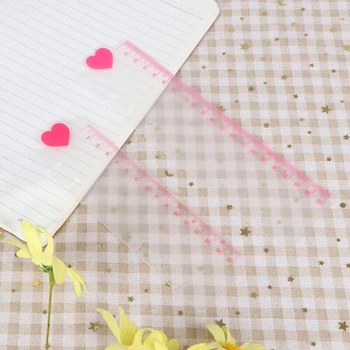 Ruler A5 A6 PVC Planner Agenda for 6 Holes Loose Leaf Spiral Notebook Ruler