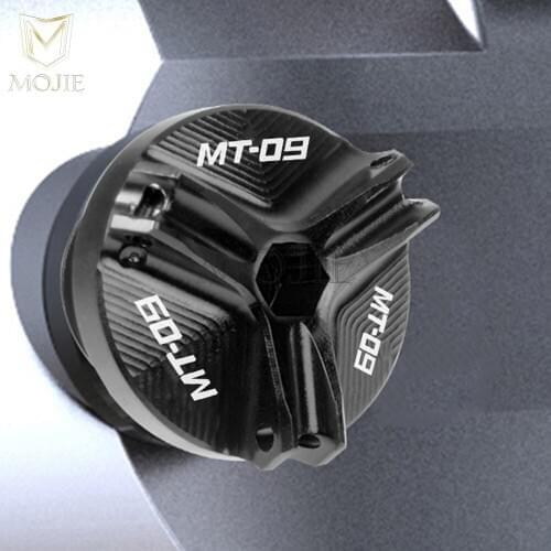 M20*2.5 Motorcycle CNC Engine Oil Filler Cup Drain Sump Plug Bolt Cover Screw Tank Cap For Yamaha MT09 Tracer/FJ09 MT09/FZ09