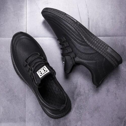 2020 Men Shoes Rubber Shoes Sneakers Brand Men Shoe Male Running Shoes leather Casual Shoes for menTrendy Shoes Flats Footwear