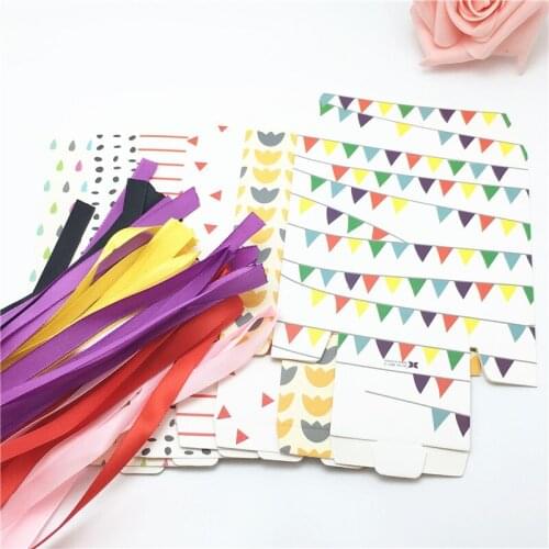 New Arrival Present Gift Packaging Bag Boxes With Strings Various Patterns Party Wedding Adornment Supply Paper Bag 50Pcs/Lot