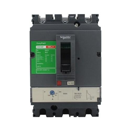 Original authentic channel Schneider Molded Case Circuit Breaker CVS100F TM100A 3P 100A 80A