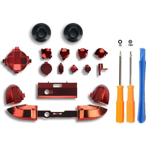 Full Set Electroplating Buttons LTRT Cross Key Cover With T6T8 Screwdriver for XBOX Series X Handle Accessories