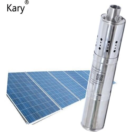 Kary factory direct sales new design 3000l/h 24v 40m lift 1.28inch outlet solar pumps for irrigation