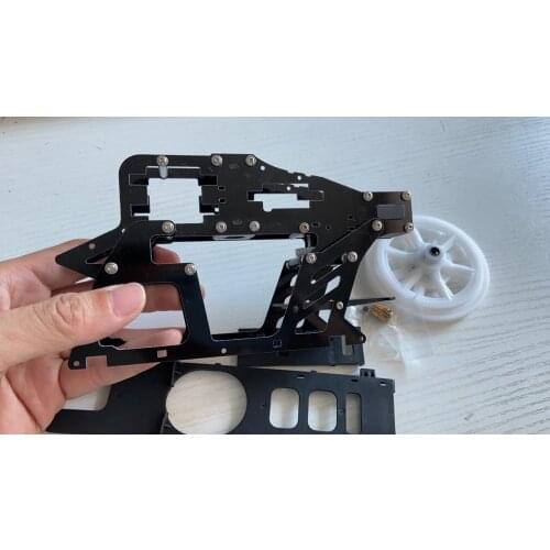 RC 450 part Flybar fiber Main Frame +gear + baseboard floor For RC Align T-Rex tarot KDS ALZ 450 Pro V2 V3 SPORT Helicopter