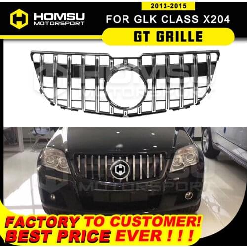 GT style Grille For GLK Class X204 GT Grille Grill For Grille 2013-2015 SUV GLK250 GLK300 GLK350 grill