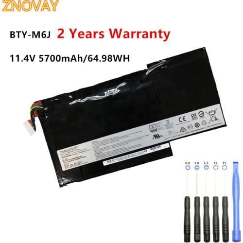 ZNOVAY BTY-M6J Laptop Battery For MSI GS63VR GS73VR 6RF-001US 9N793J200 BP-16K1-31 Tablet PC MS-17B1 MS-16K2 11.4V 64.98WH