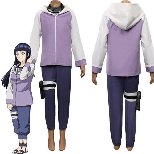 Anime Kids Hinata Hyuga Cosplay Costume Kids Children Outfits Halloween Carnival Costumes