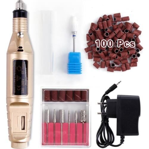 1set Power Professional Electric Manicure Machine Ceramic Cutter Nail Drill Bits Set Milling Cutters Pedicure Apparatus File
