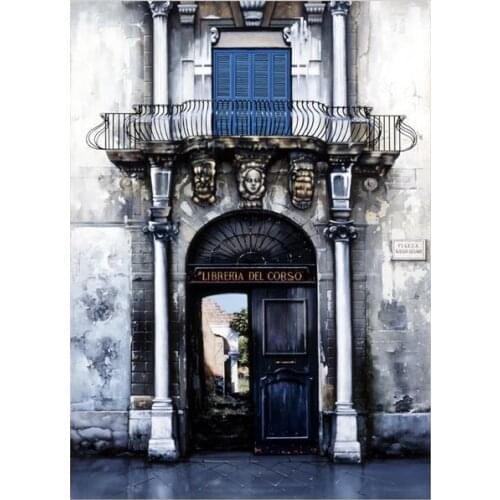 Free shipping Mediterranean style classical architecture oil painting canvas prints printed on canvas art decoration picture