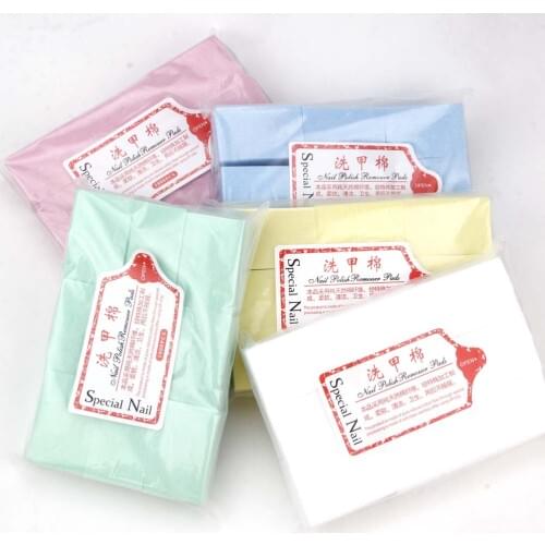 Nails Polish Remover UV Gel Pads Nail Wipes Bath Manicure Pedicure Gel Wipes Lint-Free 100% Cotton Napkins For Nail Art Tools