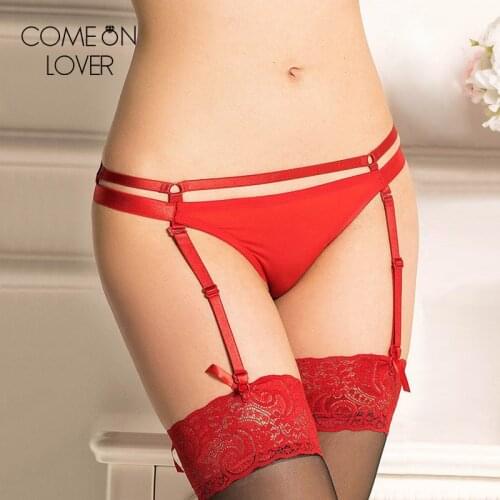 Comeonlover Sexy Lingerie Sexy Women Suspender Garter Belt G-String Thong Set For Stocking Straps Portaligas Sexy Mujer PI5096