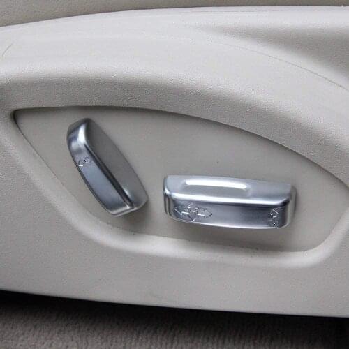 ABS Plastic Seat Adjustment Button Cover Trim Car Accessories Matte Silver For Volvo XC60 V60 V40 S60 S80 C30 C70