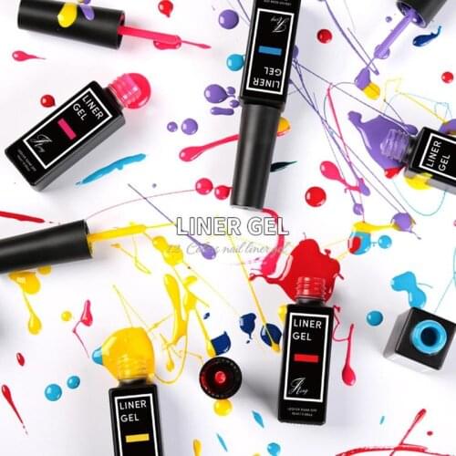 12ml/PC Nail Art Line Polish Gel Kit For UV/LED Paint Nails Lacquer Liner Varnish Drawing Painting Polish Gel Painting DIY F9A4