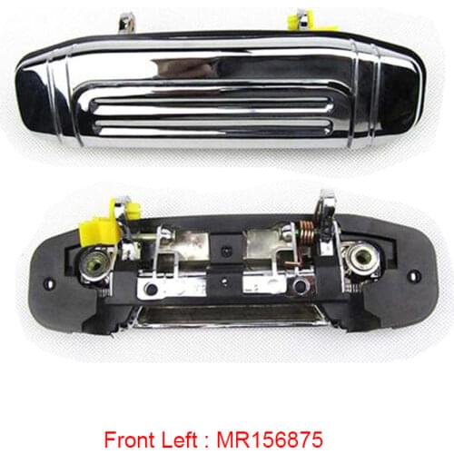 Front Chrome Bright Exterior Outside Door Handle for Mitsubishi Pajero 1990-2004 V13 V32 V43 V44 V45 V46 MR156875 MR156876