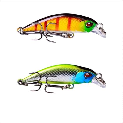 1PCS Swimbaits Bass Fish Fishing Lure Sinking Hard Bait54mm Artificial 3D Eeys Crankbait Minnow Lure For pike Fishing tackle