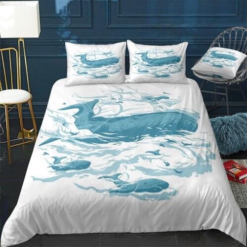 B0atys Cloud 10 Quilt Cover Pillowcase 3Piece Comforter Bedding Set With Pillow Case Single Double Duvet Cover Home Decora