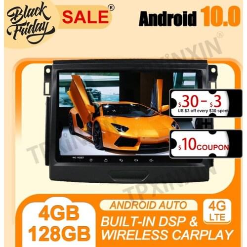 PX6 Android 10.0 Carplay 4G+128G For Ford Everest Ranger 2015-2018 Multimedia Player Auto Radio Tape Recorder GPS Navi Head Unit