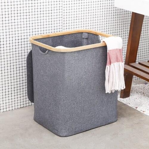 Folding Laundry Basket with Lid Washing Bag Kids Toys Organizer Dirty Clothes Storage Basket