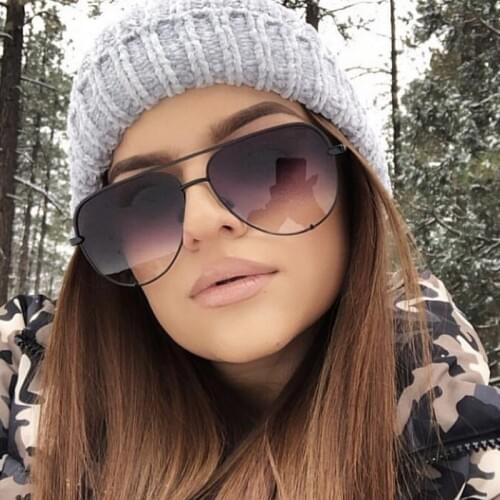2019 New Luxury Ladies Pilot Sunglasses Women Men Goggle Metal Oversized Sun Glasses For Female Fashion Shades Eyewear UV400