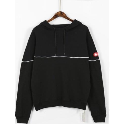 Chao brand CAV EPMT direct jet Hoodie C.E patchwork loose white line Black Warrior Hooded Sweater